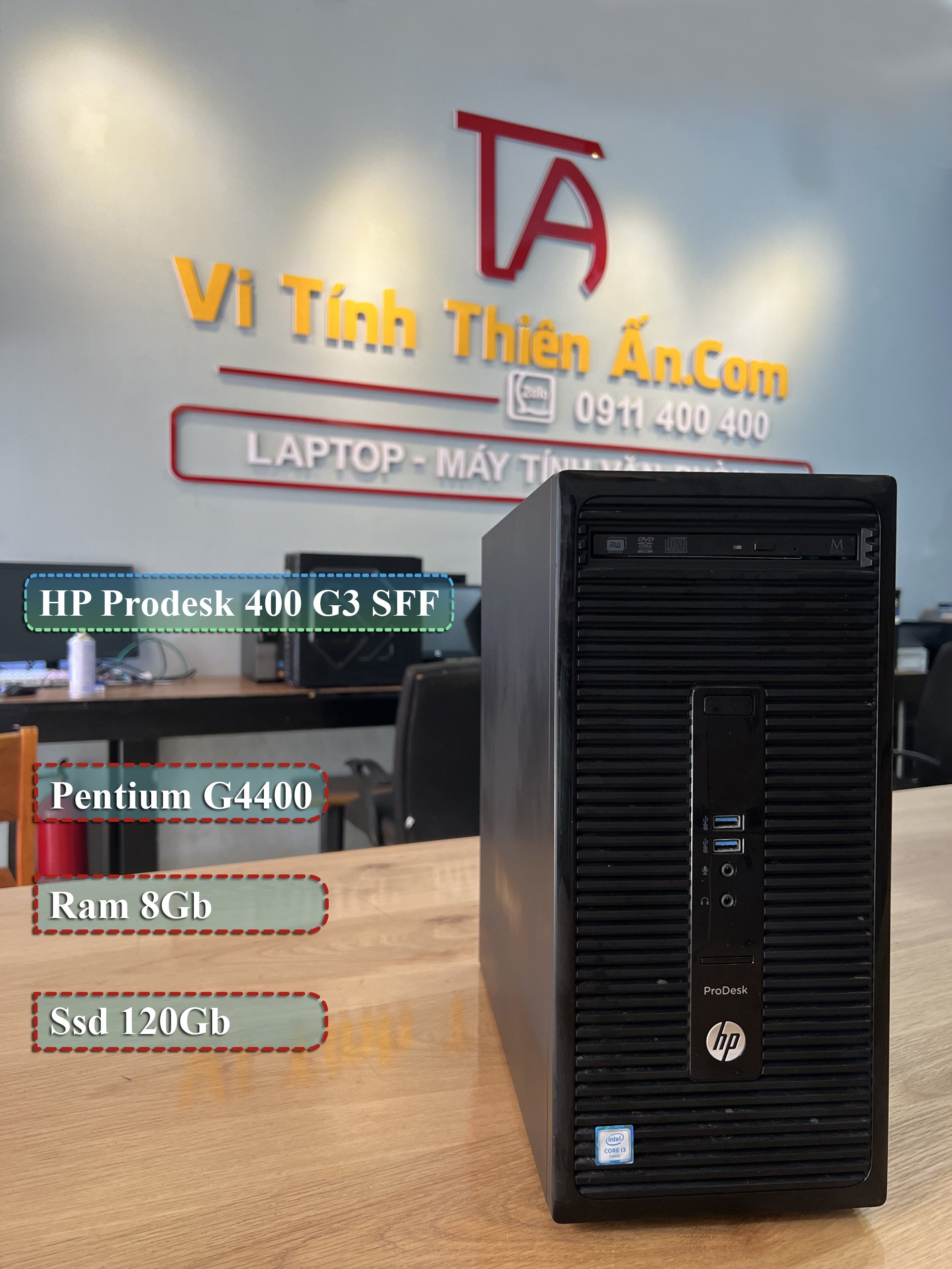 Thùng máy tính HP 800G5 chạy thế hệ 8 cao cấp
